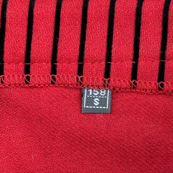 Gianni Ferre Women’s Red Striped Pants Size S Wool Blend - Picture 9 of 14